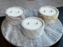 Load image into Gallery viewer, Double Wick Geo Bowls  ~ 100% Soy Candles
