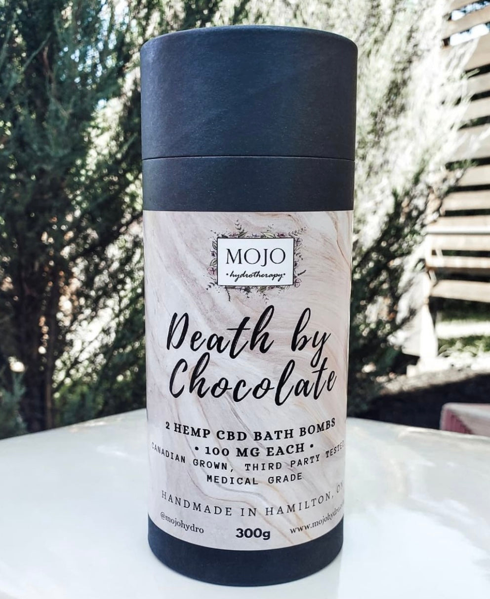 Death By Chocolate CBD Bath Bomb Duo ~ by Mojo Hydrotherapy