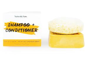 Solid Shampoo & Conditioner Bars 'Oily Hair Care'
