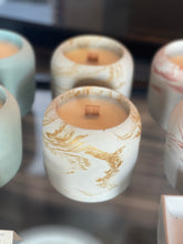 Load image into Gallery viewer, Metallic Gold Marble ~ Classic Round 100% Soy Candle
