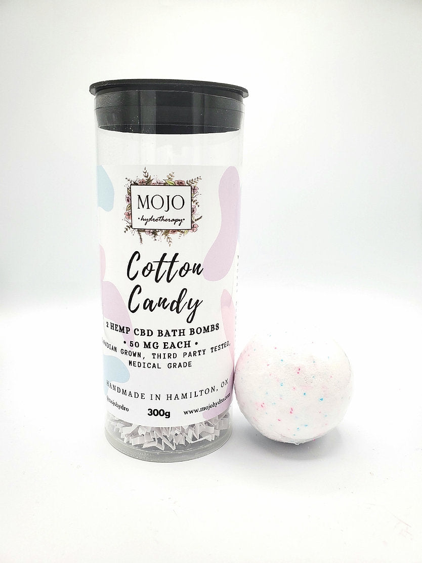 Cotton Candy CBD Bath Bomb Duo ~ by Mojo Hydrotherapy