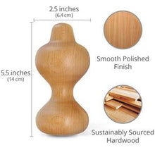 Load image into Gallery viewer, Wooden Back Roller &amp; Pressure Point Massager
